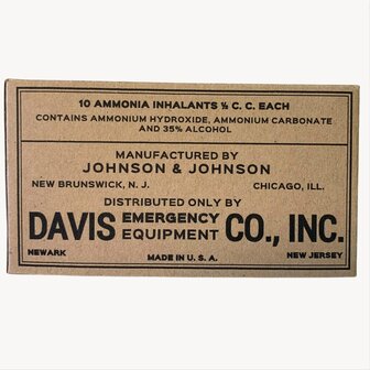 WW2 Ammonia Inhalants for WW2 US Medical Kit US GI