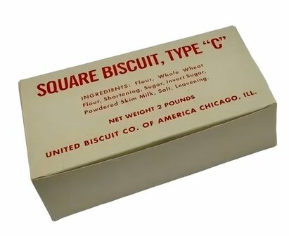 US WW2 Type &ldquo;C&rdquo; Square Biscuit Box