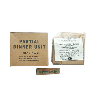 PARTIAL DINNER UNIT MENU NO.2