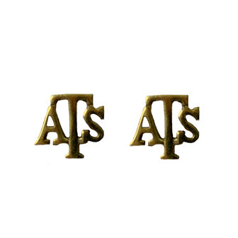 ATS BRASS SHOULDER BADGES