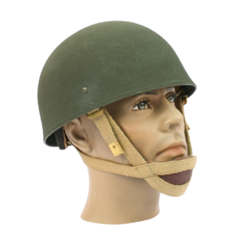 MK2 British Airborne Paratrooper Helmet with Canvas Chinstrap