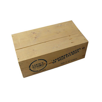 LUCKY STRIKE WOODEN Ration Crate