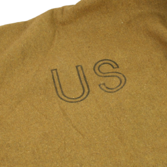 US Army Mustard Brown Wool Blanket
