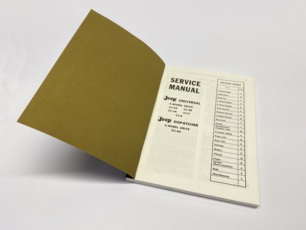 SERVICE MANUAL FOR UNIVERSAL JEEP VEHICLES