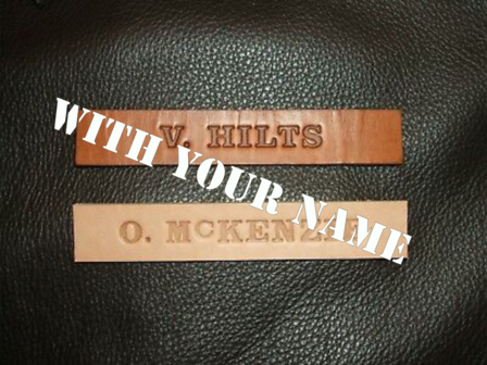 NAME TAG - CUSTOM STAMPED WITH YOUR NAME 