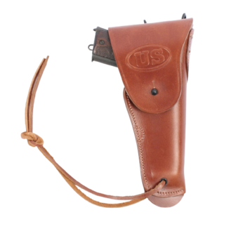 Colt 45 Holster Deluxe Leather Belt Holster