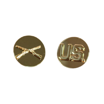 Infantry Branch of Service Enlisted Collar Insignia