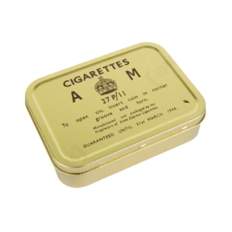 WW2 British Cigarettes AM Ration Tin