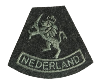 WW2 FREE DUTCH TROOPS IN THE ROYAL AIR FORCE RAF NEDERLAND CAP BADGE