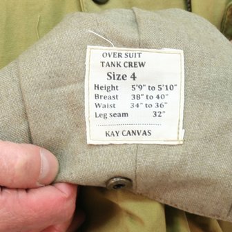 WW2 British Tank Crew Oversuit (Pixie suit) by Kay Canvas