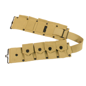 Mounted cartridge belt. M1 Garand belt and Colt 45