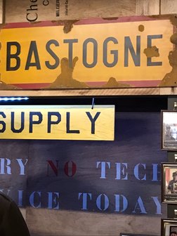 Bastogne Metal Road Sign