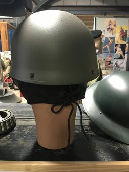 WW2 British Dispatch Driver Helmet build by Briggs Motor Bodies Ltd