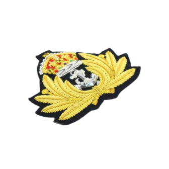 Royal Navy Officers Bullion Cap Badge