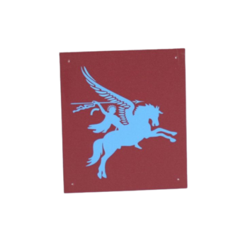 Pegasus Metal Vehicle Badge Plate