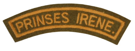 WW2 DUTCH FREE ARMY PRINCESS IRENE CLOTH SHOULDER TITLE