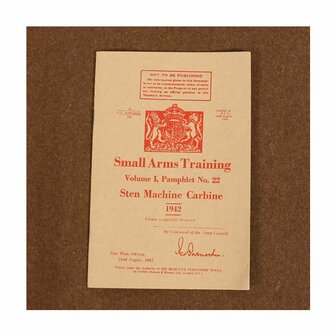 Sten Gun Manual, Small Arms Training Vol 1