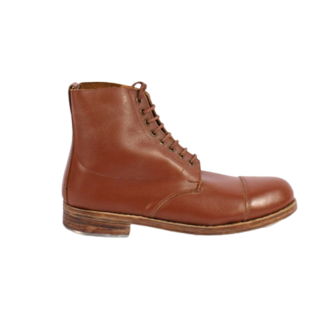 British Officers Brown Ankle Boots