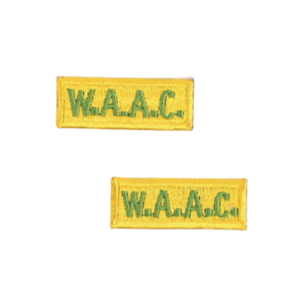 WW2 Cloth WAAC Tab For Uniform Sleeves