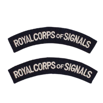 WW2 Royal Corp of Signals Shoulder Titles