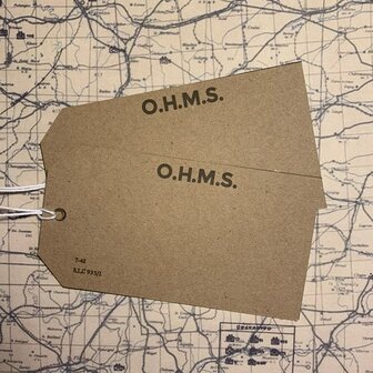 OHMS Medical Labels for WW2 British RAMC Reenactment