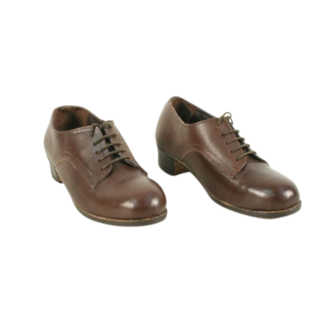 Women&#039;s Brown Leather Service Shoes 