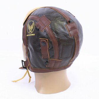 WW2 USAAF B6 Leather Flying Helmet 