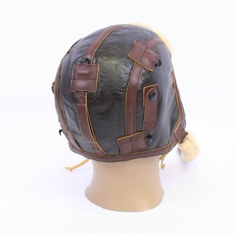 WW2 USAAF B6 Leather Flying Helmet 