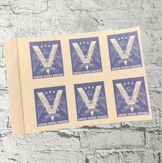 WW2 Postage Stamps, Airmail Stamps for US GI Reenactment