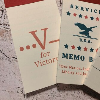 1940s Era Memo Book Notepad