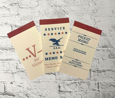 1940s Era Memo Book Notepad