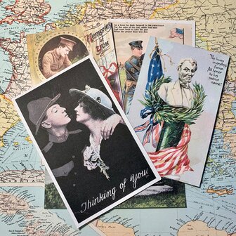 WW1 Era Postcards, for WW1 Reenactment