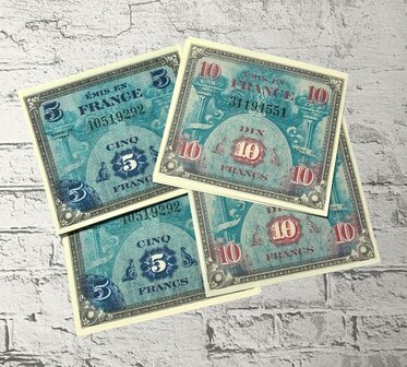 Invasion Currency French Francs