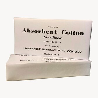Absorbent Cotton Box for WW2 US GI Reenactment Medic