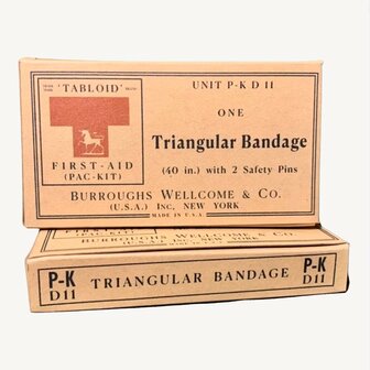 Triangular Bandage Box, for WW2 US Medical Kit