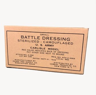 WW2 Navy Small Carlisle Bandage Dressing for US WW2 Medical Kit
