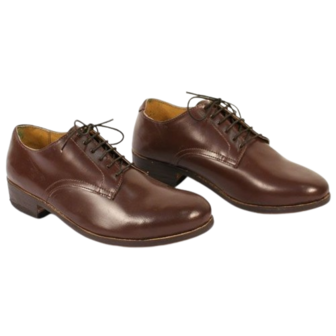 US WW2 Men&#039;s Officers shoes. Low Quarter Leather shoe