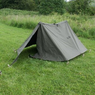 1945 US Army OD Shelter Halves x2 ( Pup tent) Canvas Only by Kay Canvas