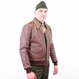 USAAF A2 Leather Flying Jacket Russet Brown