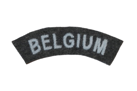 WW2 BRITISH RAF BELGIUM NATIONALITY SHOULDER TITLE OFFICER&rsquo;S