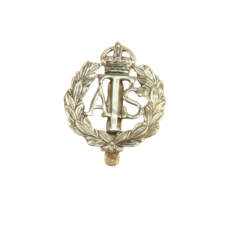 ATS Brass Cap Badge