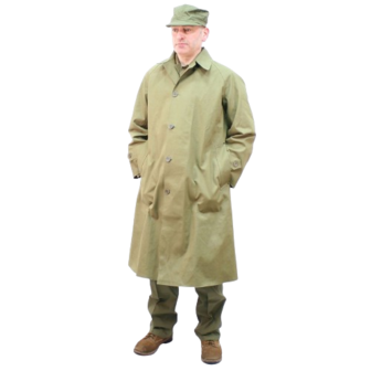 M1938 Dismounted Raincoat Rubberised WW2 US Trench Coat