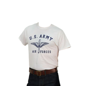 USAAF PT SHIRT  White