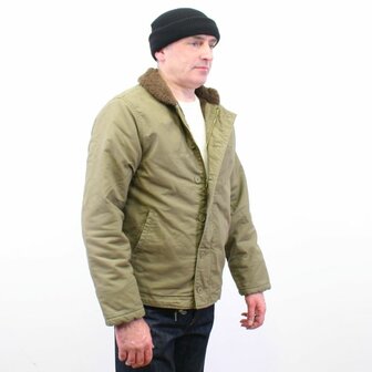 USN N1 Deck Jacket Navy Olive