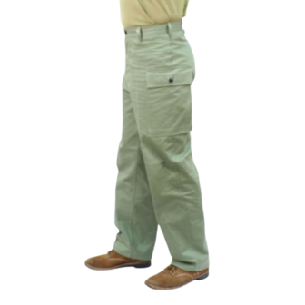 WW2 US Army HBT Trousers. Light Tone Green OD3