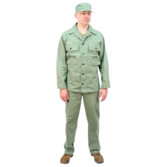 WW2 US Army HBT Trousers. Light Tone Green OD3