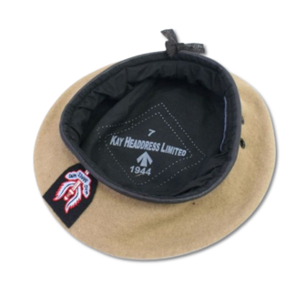 WW2 British Special Air Service Beret with SAS Cloth Badge