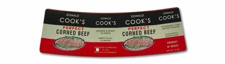 Can Label Donald Cook&#039;s Corned Beef labels