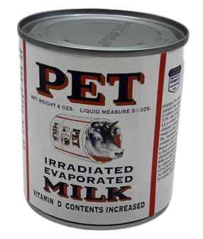 Can Label Evaporated PET Milk label 