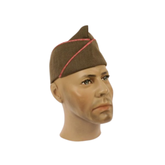US Army WW2 Engineers Garrison Cap OD. Overseas Cap